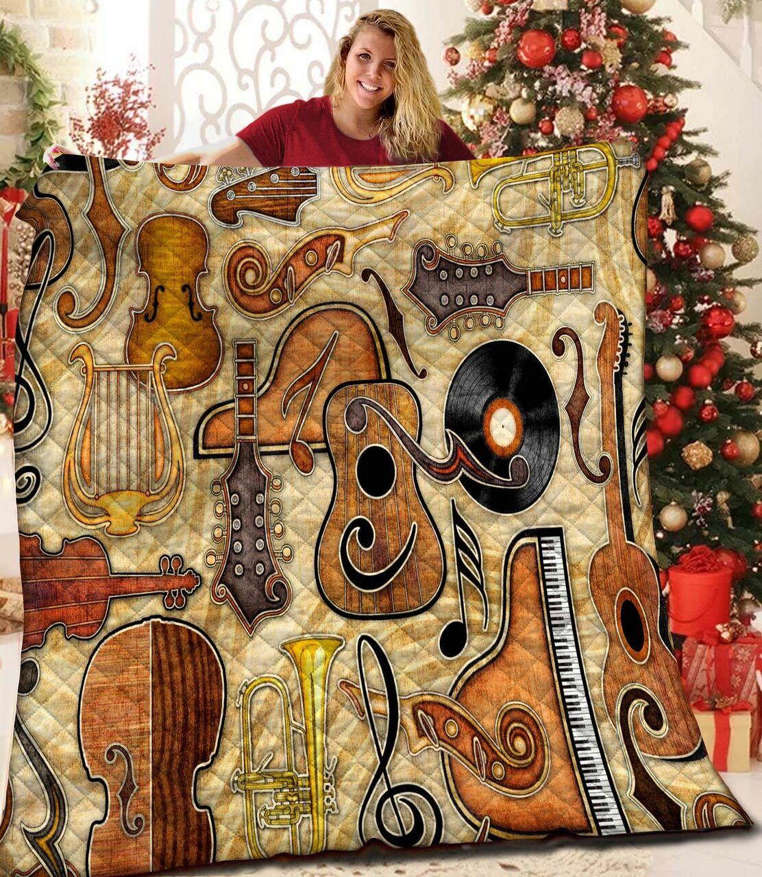 Music JFJ10239 3D Customized Quilt 2707 and Home Decor