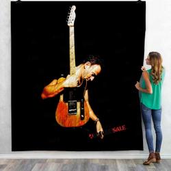 Musical Artists 80S Bruce Springsteen 1V 3D Customized Personalized Quilt Blanket and Home Decor