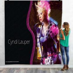 Musical Artists 80S Cyndi Lauper 1V 3D Customized Personalized Quilt Blanket and Home Decor