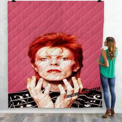 Musical Artists 80S David Bowie1D 3D Customized Personalized Quilt Blanket and Home Decor