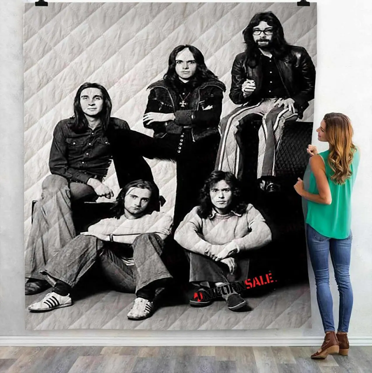 Musical Artists 80S Genesis 2D 3D Customized Personalized Quilt Blanket and Home Decor