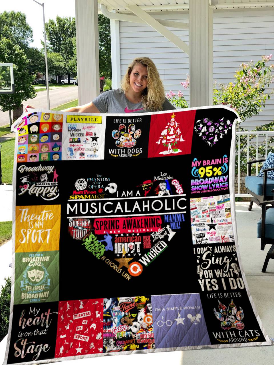 Musicals Quilt Blanket 0333 and Home Decor