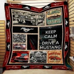 Mustang All The Time Quilt Blanket and Home Decor