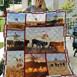 Mustering Helicopter Like 3D Personalized Customized Quilt Blanket 1125 and Home Decor