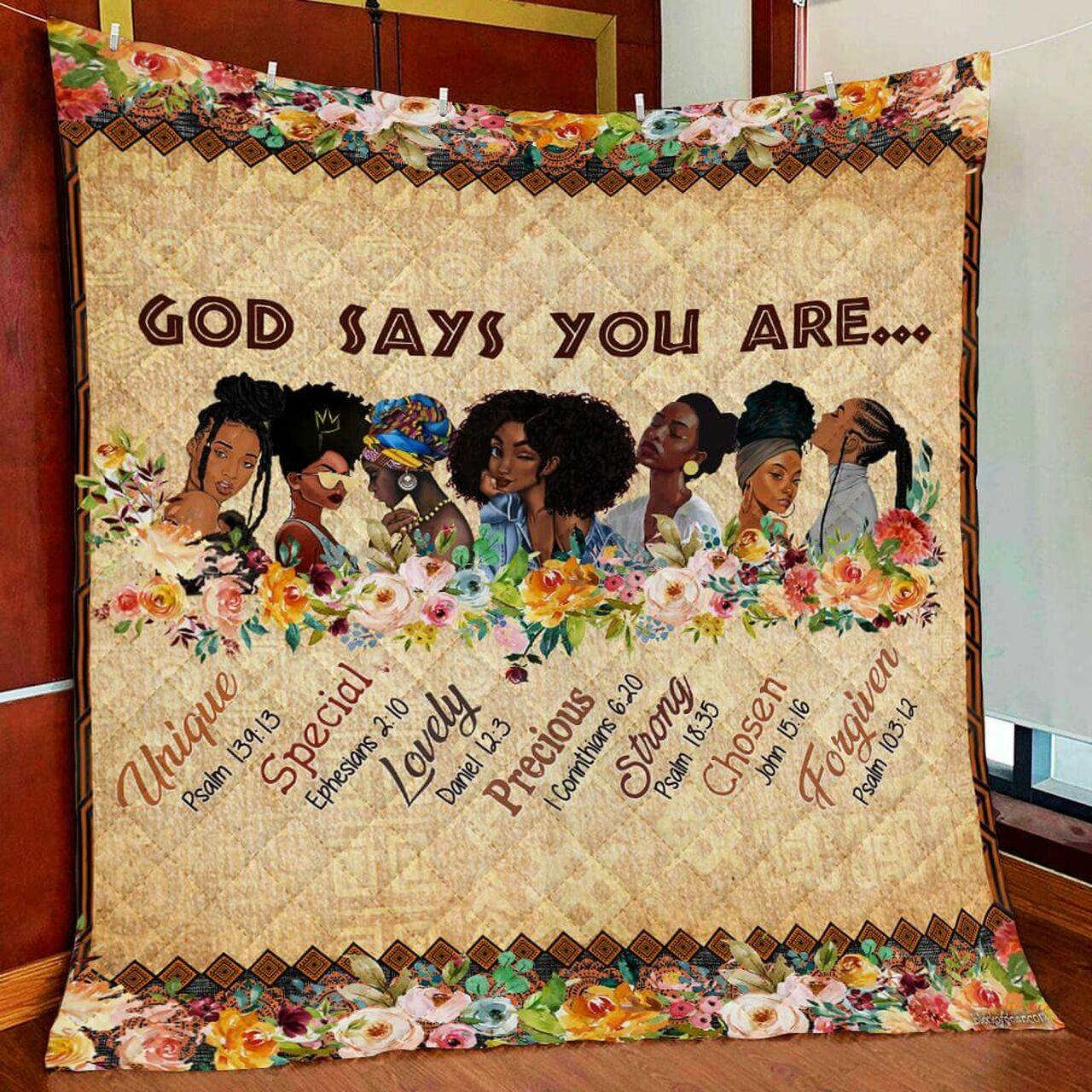 My Black Is Beautiful Quilt Blanket and Home Decor