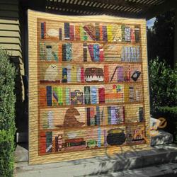 My Bookshelf Blanket TH0207 Quilt and Home Decor