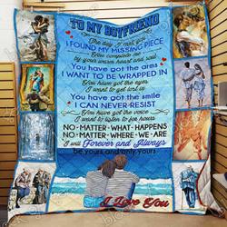 My Boyfriend I Will Always Be Yours Cl18100469Mdq Quilt Blanket and Home Decor