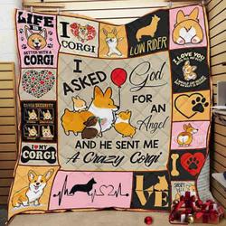 My Corgi JFJ10255 3D Customized Quilt 2707 and Home Decor