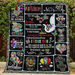 My Daughter Autism Blanket Kc1807 Quilt and Home Decor