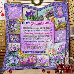 My Granddaughter, Grandma Cl14100343Mdq Quilt Blanket and Home Decor