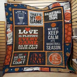 My Heart Is On That Court Cld250686 Quilt Blanket and Home Decor