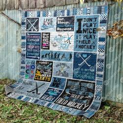 My Heart Is On That Field Quilt Blanket No96  Quilt and Home Decor