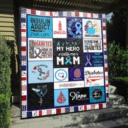My Hero Calls Me Mom Quilt Blanket Vh09  Quilt and Home Decor
