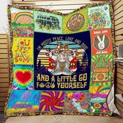 My Hippie Life Cl18100495Mdq Quilt Blanket and Home Decor