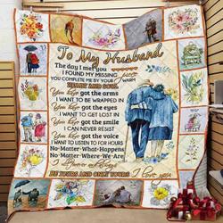 My Husband I Love You JFJ10294 3D Customized Quilt 2707 and Home Decor