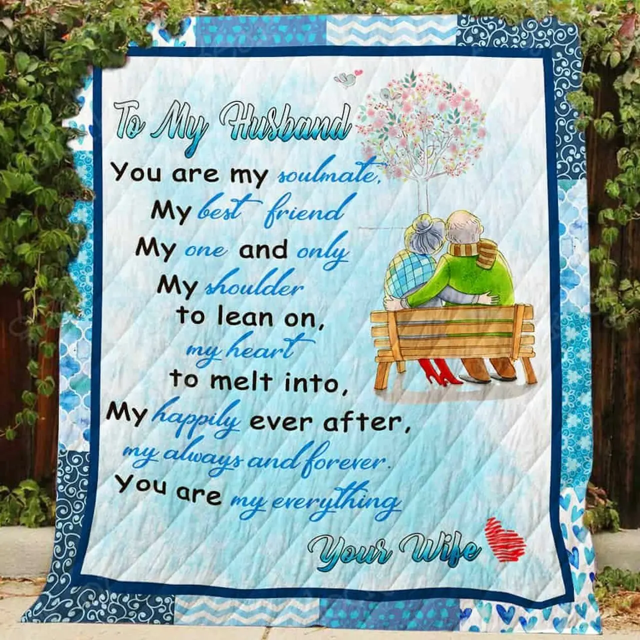 My Husband You Are My Everything Cl2100355Mdq Quilt Blanket and Home Decor