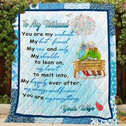 My Husband You Are My Everything Cl2100355Mdq Quilt Blanket and Home Decor