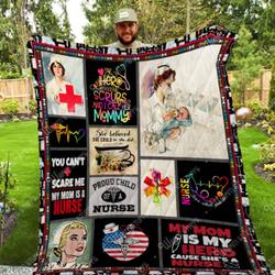 My Mom Is A Nurse Washable Quilt P67 and Home Decor