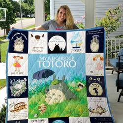 My Neighbor Totoro Quilt Blanket and Home Decor