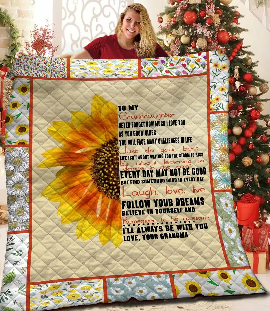 My Sunshine Granddaughter Cl Jfj Quilt Mfj and Home Decor