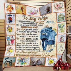 My Wife I Love You JFJ10331 3D Customized Quilt 2707 and Home Decor