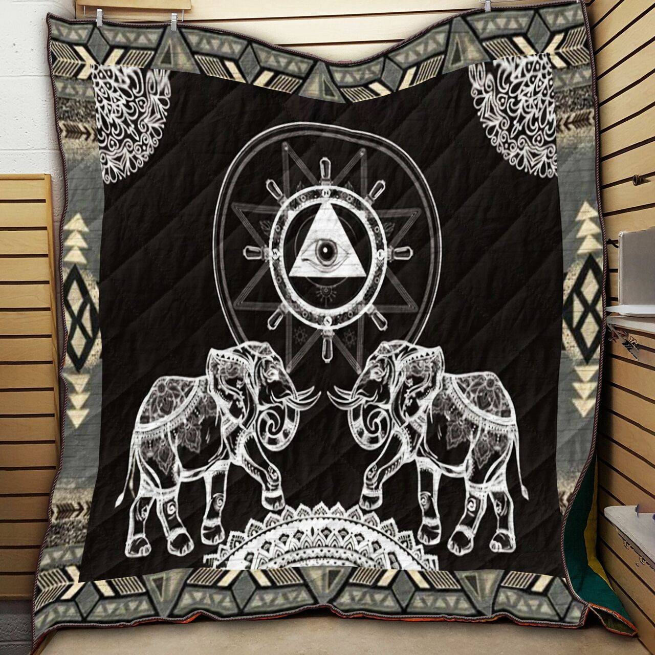 Mystic Elephant BH15 NTTH011298 3D Customized Quilt and Home Decor