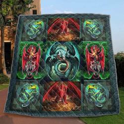 Mystical Dragons Quilt Blanket Ylh5  Quilt and Home Decor
