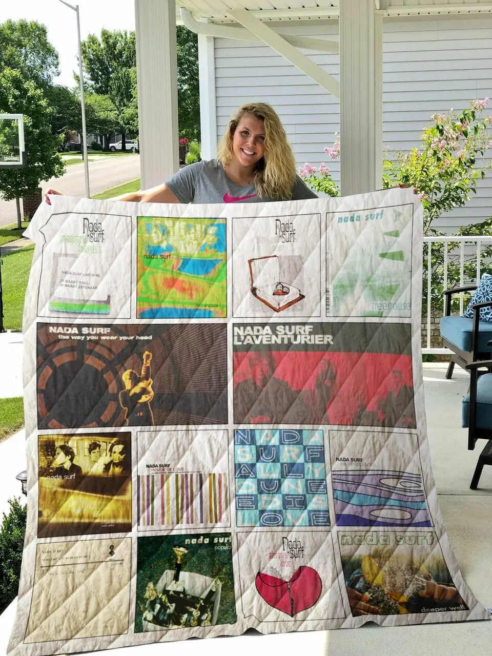 Nada Surf Singles Albums Quilt Blanket 02 and Home Decor