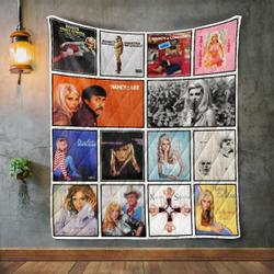 Nancy Sinatra Album Covers Quilt Blanket and Home Decor