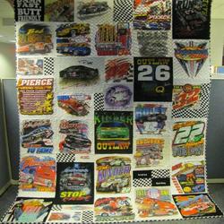 Nascar Themed Quilt Blanket Kl08  Quilt and Home Decor