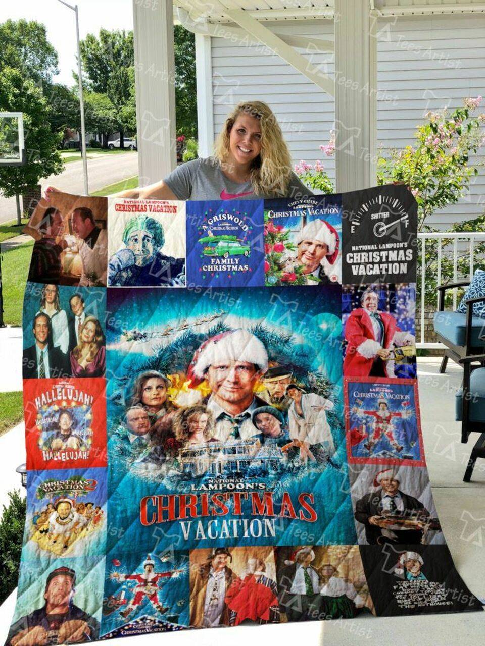 National Lampoon S Christmas Vacation Quilt Blanket 0657 and Home Decor