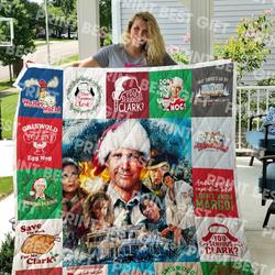 National Lampoon’S Christmas Vacation Poster Quilt Blanket 01 and Home Decor