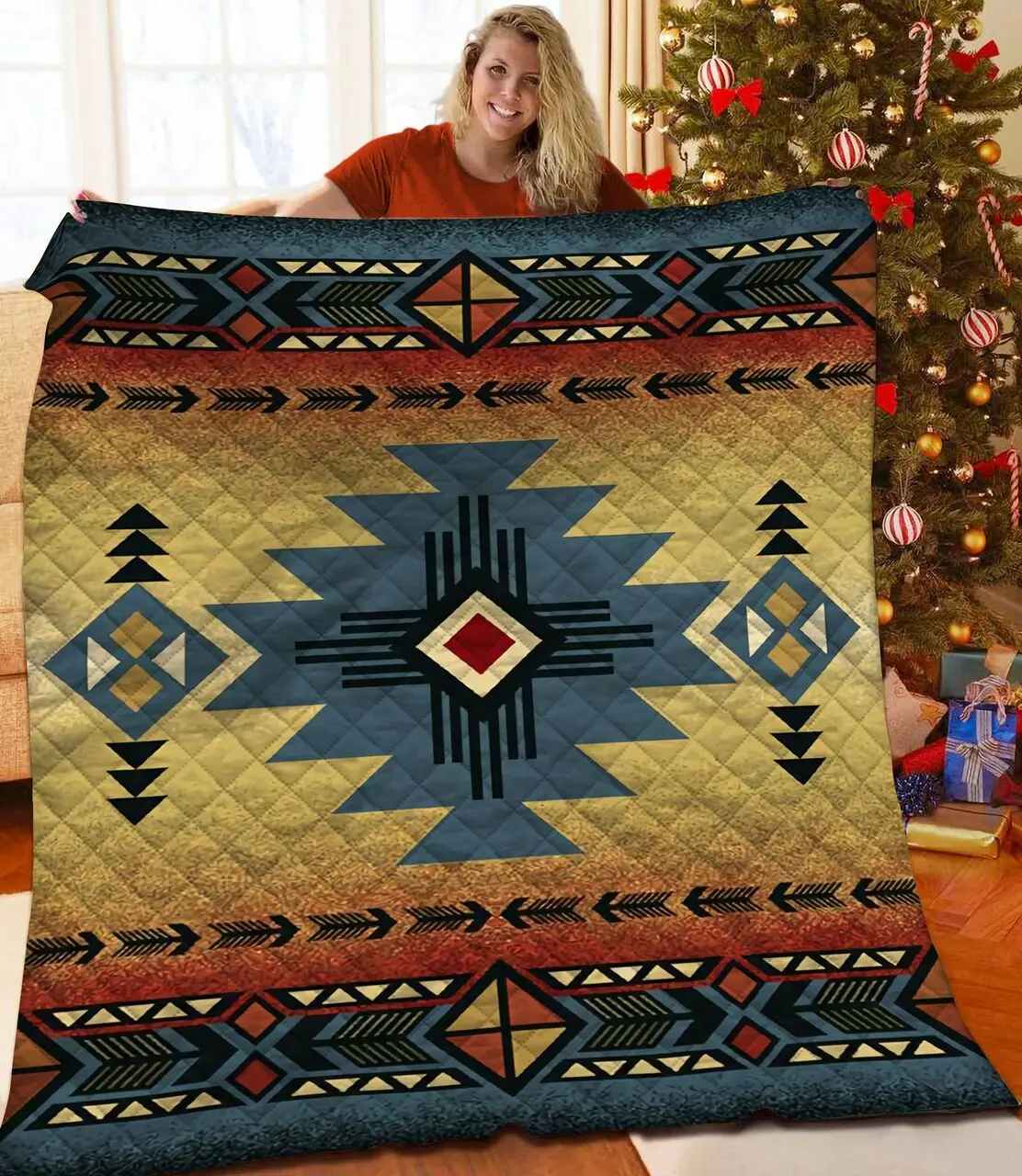 Native America JFJ10355 3D Customized Quilt 2707 and Home Decor
