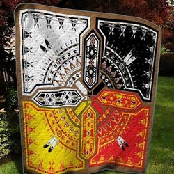 Native Circle Pattern Nis 3D Customized Quilt and Home Decor