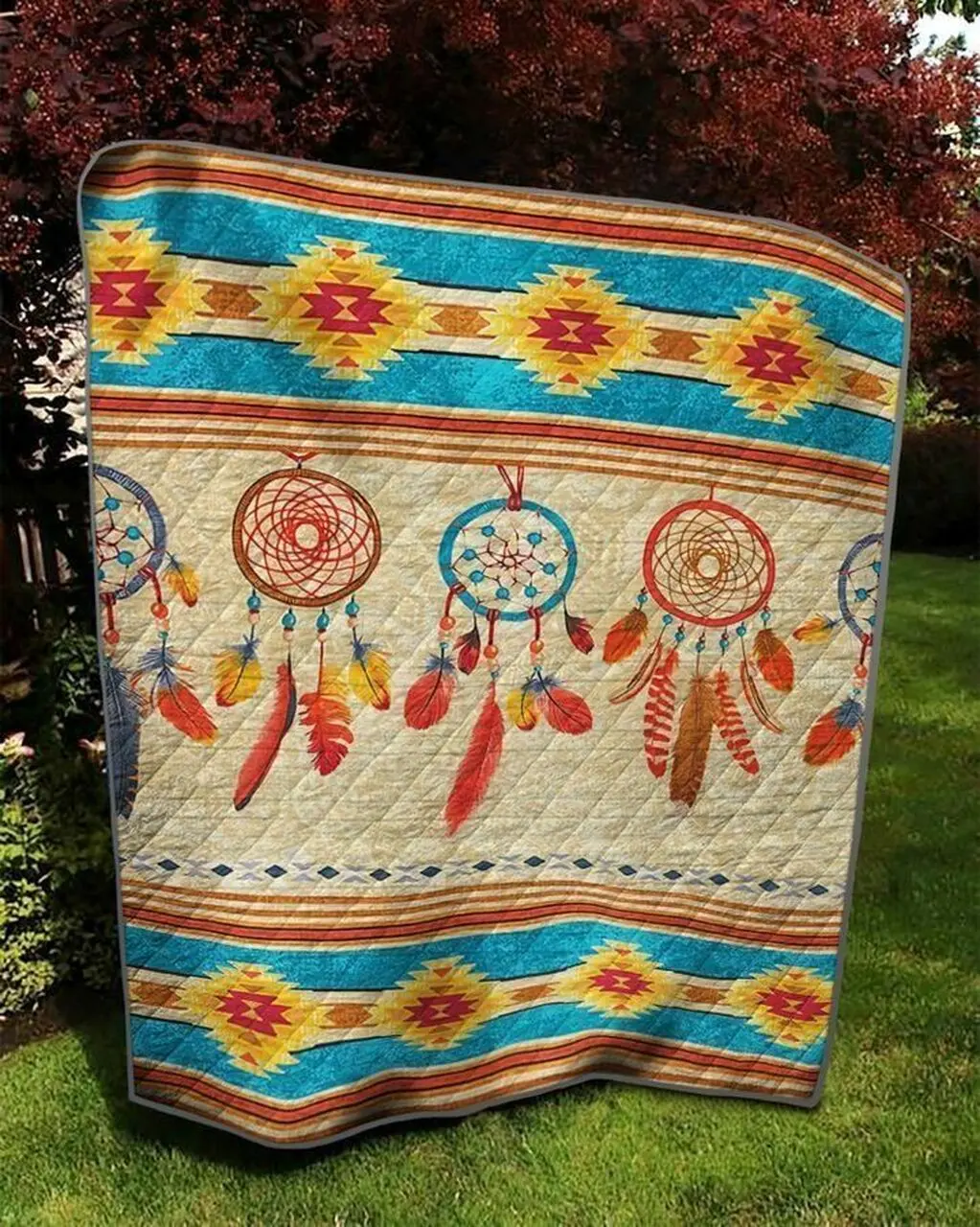 Native Dreamcatcher Nis 3D Customized Quilt and Home Decor