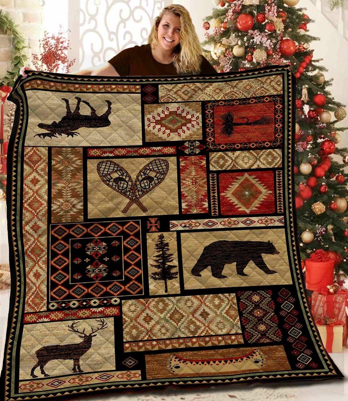 Native Hunting 3D Customized Quilt and Home Decor