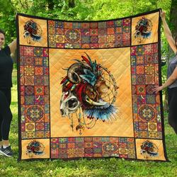 Native Lion Amazing Gift Idea Quilt and Home Decor