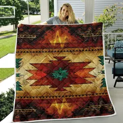 Native Pattern Quilt and Home Decor