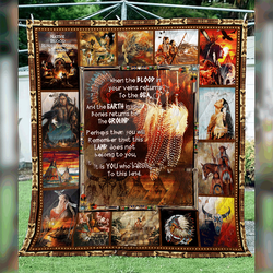 Native Quotes Strength V1 QE 3D Customized Quilt and Home Decor