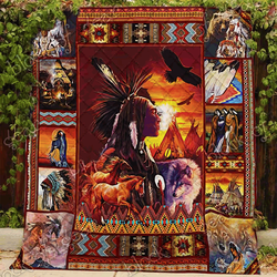 Native The Tower Quotes 3D Customized Quilt and Home Decor