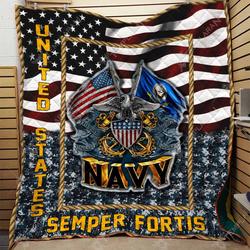 Navy Blanket 3D Full Printing Txh-Qdt00054  Quilt and Home Decor