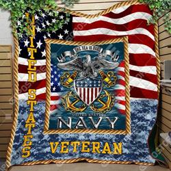 Navy Like 3D Personalized Customized Quilt Blanket 1307 and Home Decor