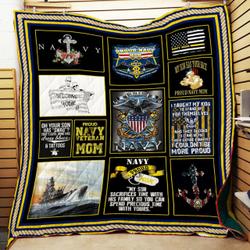 Navy Mom Quilt and Home Decor