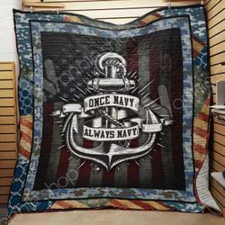 Navy Quilt Blanket Dhc03021319Td and Home Decor