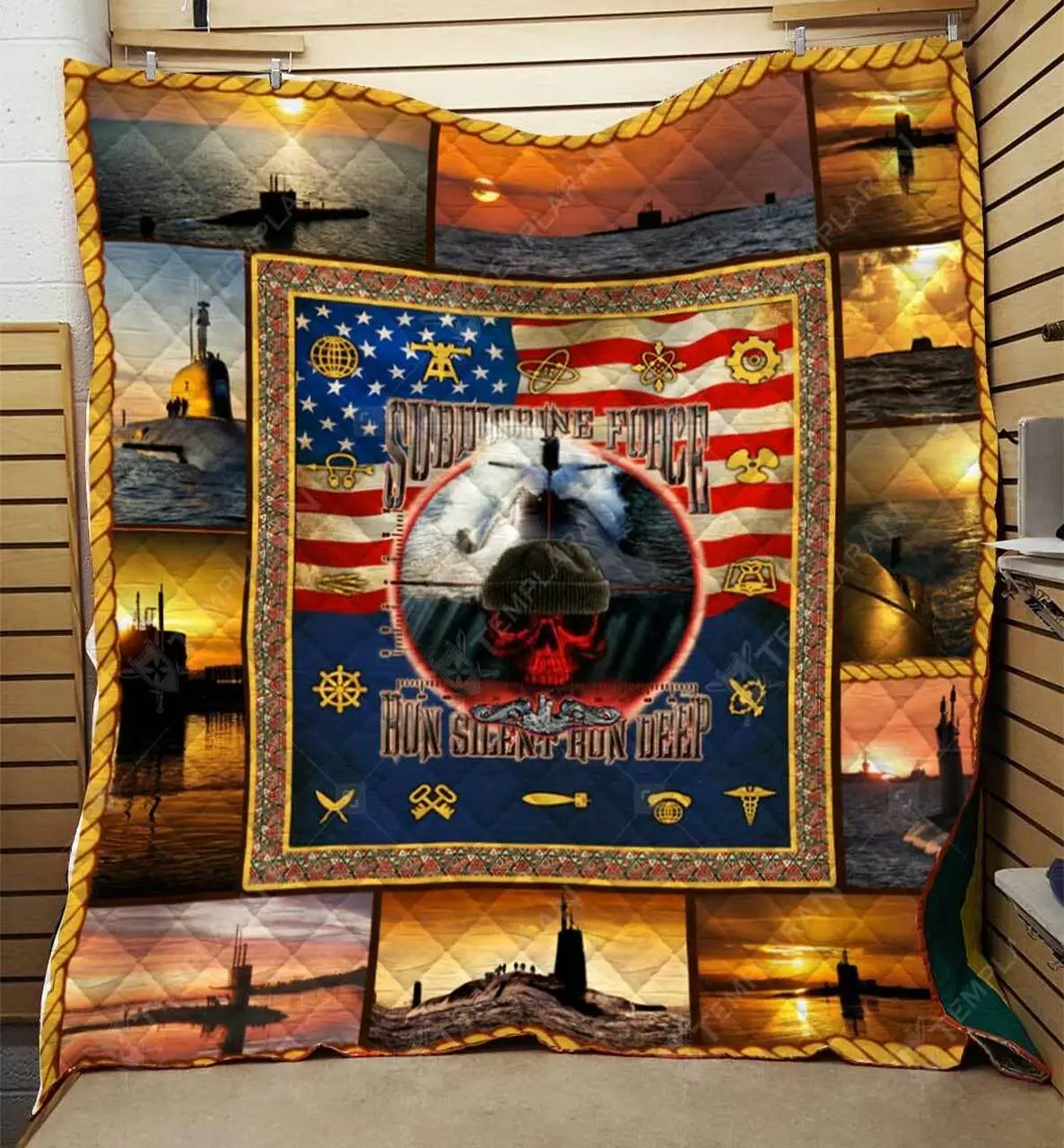 Navy Submarine Blanket 3D Printing Ntp-Qnk0020 Quilt and Home Decor