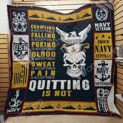 Navy Veteran Quilt Blanket Dhc1102354Td and Home Decor