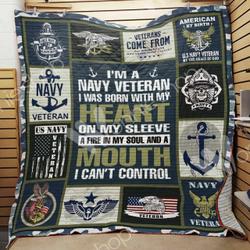 Navy Veteran Quilt Blanket Dhc1102358Td and Home Decor