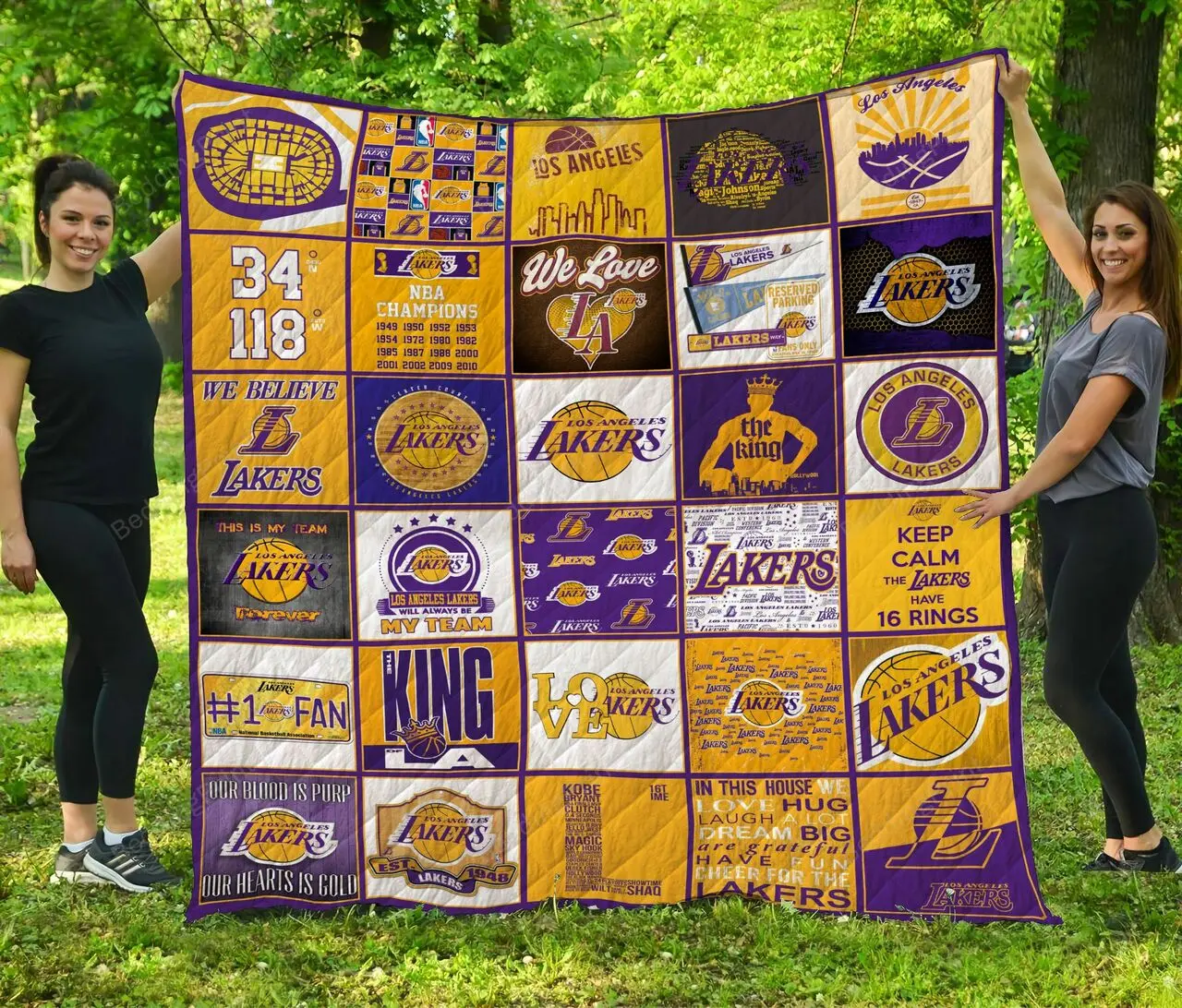 Nba Los Angeles Lakers Quilt Blanket and Home Decor