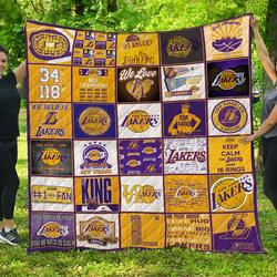 Nba Los Angeles Lakers Quilt Blanket and Home Decor
