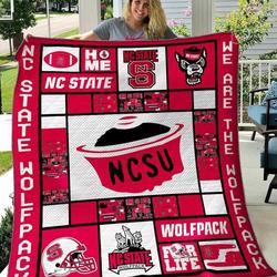 Nc State Wolfpack Blanket Th1607 Quilt and Home Decor